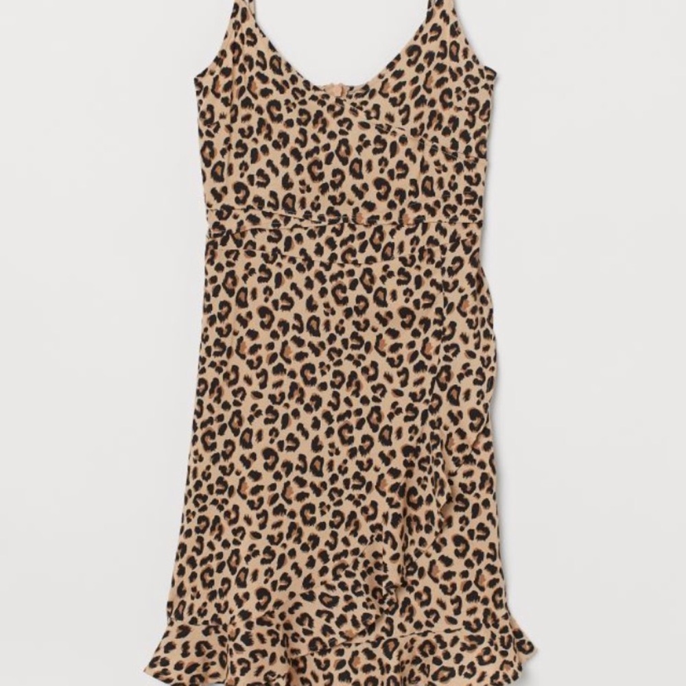 H&M Flounce-trimmed wrap dress